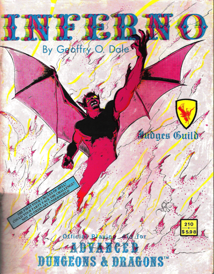 Judges Guild, Dungeons & Dragons Inferno by Geoffry O. Dale (1980)