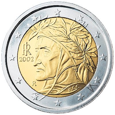 Italy, Italian Two Euro Coin (1999)