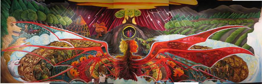 Susan Cervantes and Ellen Silva, Dante Murals at St. Mary’s College (2006)